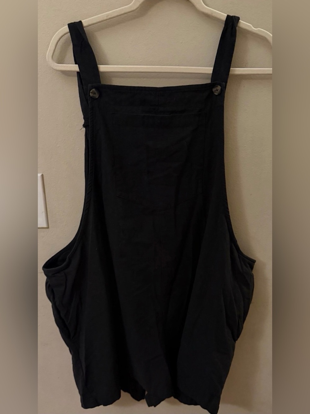 Black Women's Short Overalls